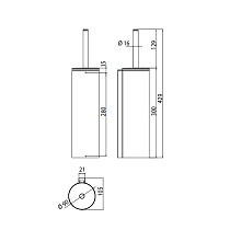 Ерш подвесной Emco System2 3515 001 02 хром