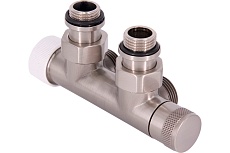 Узел нижнего подключения SR Rubinetterie угловой 1/2&quot;х3/4&quot;е хром матовый левый 0685-1500CSE0