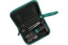 Набор отверток и бит с трещоточной храповой рукояткой 24шт Sata 09341