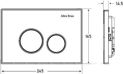 Кнопка смыва Allen Brau Priority 9.20001.00 хром