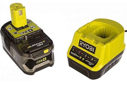 Набор Ryobi ONE+ RC18120-140 5133003360 аккумулятор (18 В; 4.0 A*ч; Li-Ion) и зарядное устройство RC18120