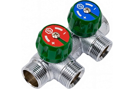 Регулирующий коллектор STOUT 3/4, 2 отвода 3/4ЕК SMB-6850-343402 RG008UJF3O1AHM