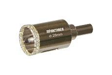 Коронка алмазная по керамограниту/керамике Профи (28х70 мм) Практика 917-606