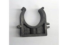 Пластиковая клипса для труб КХЭМ серая, д.25 мм, 100 шт. KLP-25 grey