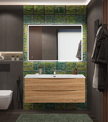 Тумба с раковиной BelBagno Marino-Cer-N 120 см