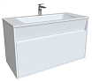 Мебель для ванной Iddis Esper 100 см подвесная с ящиками, белый
