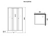 Душевая кабина Niagara Promo P90/13Q/MT/BK 90x90 стекло матовое, без крыши и г/м