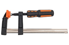 Реечная струбцина Harden усиленная, 2-х компонентная рукоятка, 50*150 мм 600301