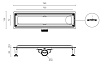 Душевой лоток Ctesi Flow Line BK4024540 70 см хром