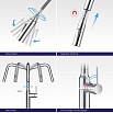 Смеситель для кухни Timo Saona 2386/00FL, выдвижная лейка, хром