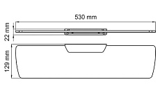 Полка WasserKRAFT Elbe K-7224, черный