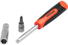 Отвертка-вороток AV Steel 1/4&quot; 150 мм, двухкомпонентная рукоятка AV-509916