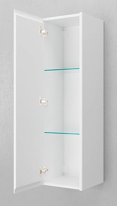 Шкаф пенал Velvex Klaufs 110 см белый глянец pp.KLA.33