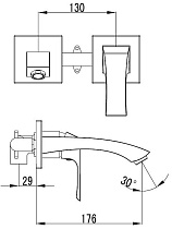 Смеситель для раковины Lemark Unit LM4526C