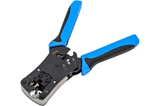 Обжимной инструмент Cabeus для RJ-45 (8р8с), RJ-11/12 (6р6с, 6р4с, 6р2с), 4р4с, 4р2с, профессиональный HT-N468B