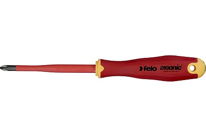 Диэлектрическая отвертка Felo PH 2х100, E-Slim Ergonic 41429390