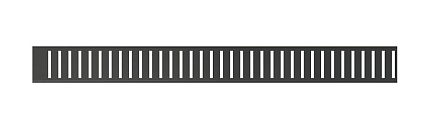 Решетка для трапа Alcaplast PURE-750BLACK 75 см, черный матовый