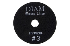 Алмазный гибкий шлифовальный круг Step-3 #3 АГШК 100x3 мм Master Line Hybrid (сухая/мокрая) Diam 720