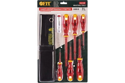 Набор изолированных отверток FIT 56130