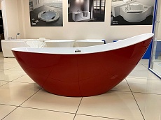 Акриловая ванна Abber AB9233R 184x79 красный