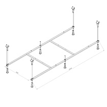 Каркас Am.Pm X-Joy W94A-170-070W-R 170x70 см