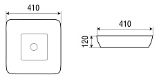 Раковина WeltWasser ELBACH 2079 41 см, 10000004562 белый глянцевый