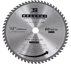 Пильный диск с твердосплавными зубьями 300x30x25.4 мм, 60T BOSI BS301260