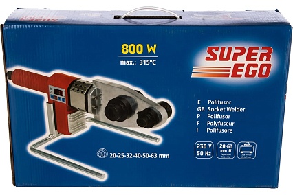 Раструбный сварочный аппарат SUPER-EGO SOCKET WELDER ECO 20,25,32,40,50,63 мм 1500000448