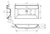 Раковина BelBagno Marino 80 BB800/450-LV-MR-AST