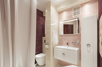 Теплые оттенки в современном дизайне ванной комнаты