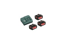 Аккумуляторы 3 шт. (4 А*ч; 18 В; Li-Ion) и ЗУ ASC 30-36 Basic-Set Metabo 685049000