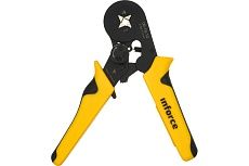 Квадратные пресс клещи Inforce с регулировочным винтом, 0.25-10 мм2 06-19-12