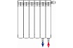 Биметаллический радиатор Rifar Base Ventil BVR 500 - 12