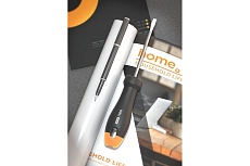 Шлицевая отвёртка Deli HOME SERIES GRAY HT1105C 5x100мм эксклюзивный дизайн, софттач пластик 130297