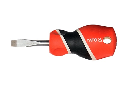 Шлицевая отвертка Yato 6х38 мм, пластиковый холдер YT-25910