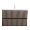 Тумба с раковиной BelBagno Uno-Mini 100 см Бежевый матовый