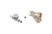 Комплект Valtec _1 VI7 Водосчетчик унив., квартирный, до +90 С, 1,5м3, 1/2", 110 мм VLF-15U + Фильтр косой 1/2 VT.192.N.04 VT.VI7.K1.VLF.192