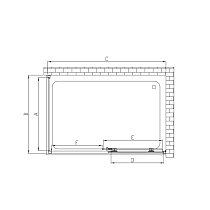 Душевой уголок Vincea Soft VSR-3SO9011CLB 110x90 черный, стекло прозрачное