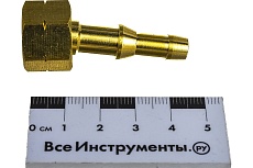 Штуцер со съемной гайкой GasFit М16 левая резьба, разъемная деталь, под шланг диаметром 6 мм и 9 мм 00000000671