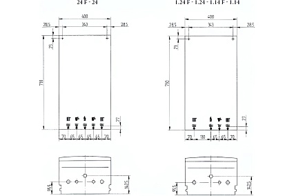 Газовый настенный котел Baxi ECO Four 24 F CSE46624354-