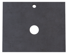 Столешница под раковину 1MarKa Grunge Loft 60 см бетон темно-серый