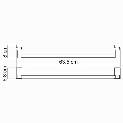 Полотенцедержатель WasserKRAFT Leine K-5030 63 см