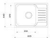 Кухонная мойка Iddis Sound SND60SDi77 60.5 см без отверстий, сатин