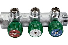 Регулирующий коллектор STOUT 1", 3 отвода 1/2" SMB-6850-011203 RG008UJDJB1NBC