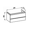 Мебель для ванной Laufen Case 90 см, 2 ящика, дуб