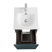 Тумба с раковиной BelBagno Uno-Mini 40 см Голубой матовый