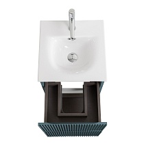 Тумба с раковиной BelBagno Uno-Mini 40 см Голубой матовый