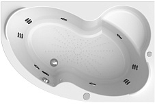 Акриловая ванна Ваннеса Ирма 150х97 с г/м Актив хром, R