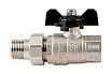 Шаровой кран PROFACTOR с полусгоном PF STRONG ручка бабочка в/н 1/2 дюйма PF UBV 278