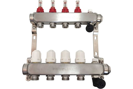 Коллекторный блок с расходомерами PROFLINE 4 выходов 1x3/4 УТ-00049410